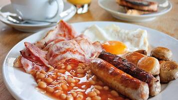 Gratis engelsk frukost varje dag
