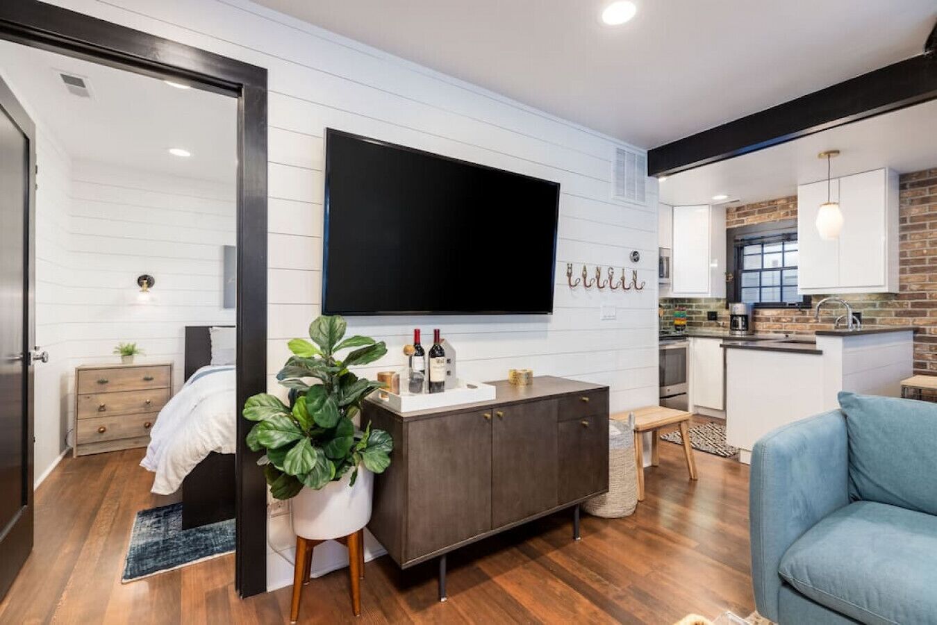 TV connectée, cheminée