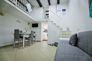 Smart-tv och eldstad