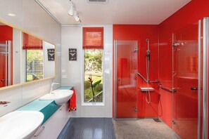 Een douche, een haardroger