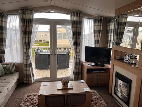 Chalet, Multiple Beds | Living area - Impeccable 3-bed Caravan on Butlins Skegness (Skegness)
