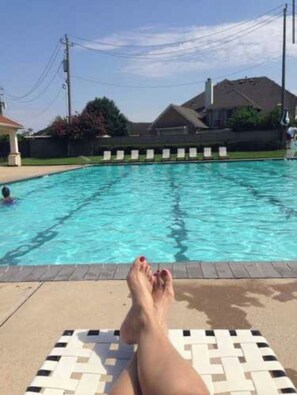 Pool - 5-STARS HOST! Spacious 4-2.5 Pearland Clear Lake Friendswood. World Cup 2026 (Houston)