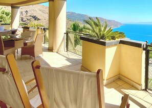 Terrace/patio - PANORAMIC RESIDENCE TAORMINA Apartment with Sea View Pool Terrace (TAORMINA)