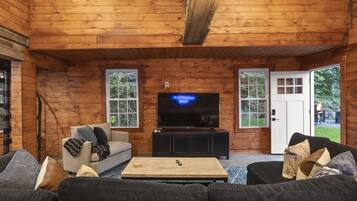 Smart TV, foosball, table tennis, books
