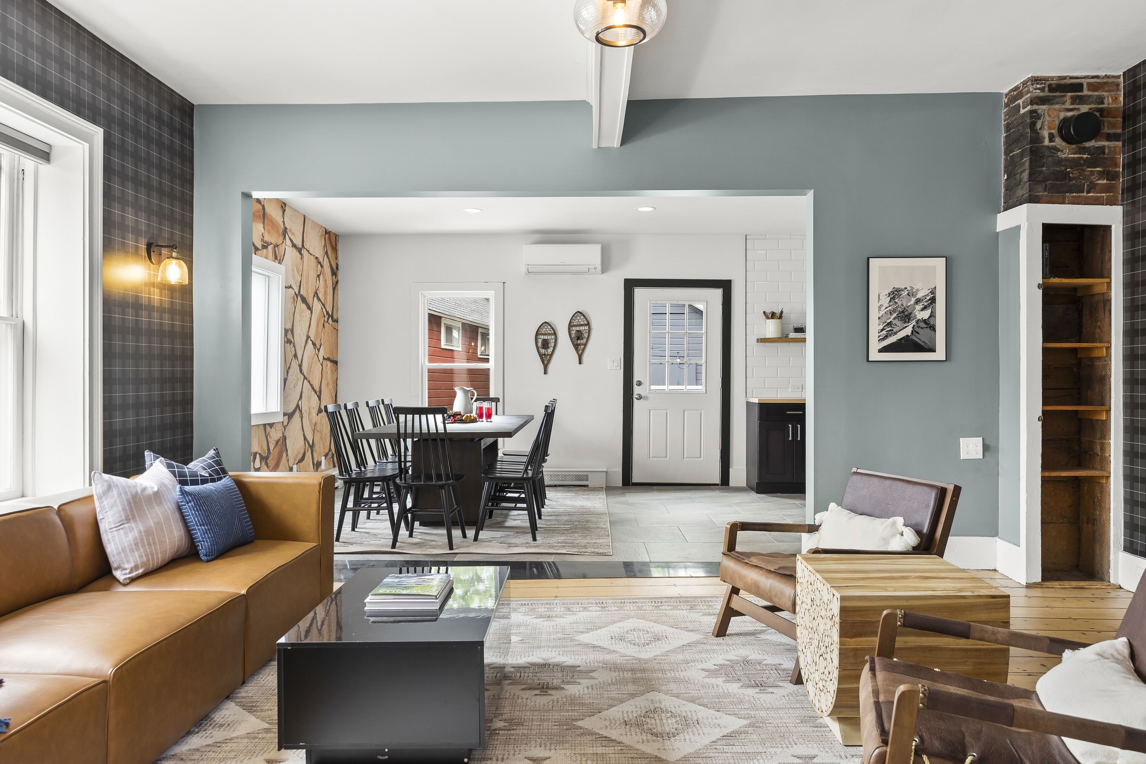 Smart TV, foosball, table tennis, books