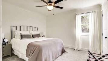 2 bedrooms, iron/ironing board, travel crib, WiFi