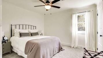 2 bedrooms, iron/ironing board, travel crib, WiFi