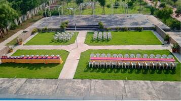 Außenbereich für Bankette