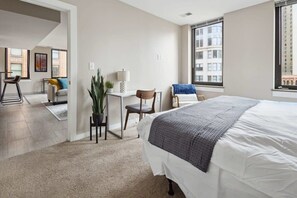 2 bedrooms, iron/ironing board, travel crib, free WiFi