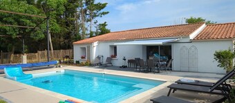 Vendee Maison et Dépendance av Piscine Chauffée 14 Pers à 15min de L'océan