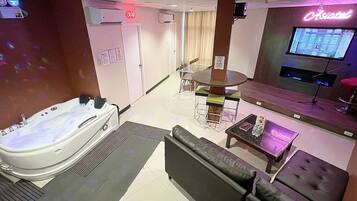 Desk, blackout curtains, iron/ironing board, free WiFi