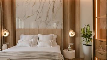 Panoramic Suite, 1 Bedroom, Sea View | Premium bedding, Tempur-Pedic beds, in-room safe, individually decorated