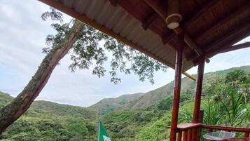 Standard Cabin, 1 Double Bed, Balcony, Mountain View | Living area