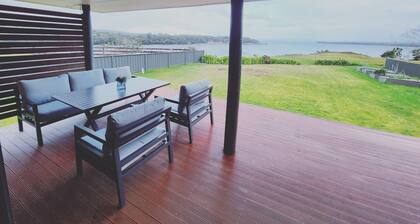 Spectacular views of Macquarie Harbour from your very own private deck!