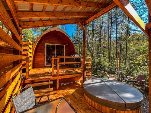 Spa, Sauna & River, Enchanting Hobbit Pod