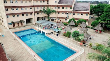 Room, 1 Bedroom, Accessible, Smoking | Pool | Indoor pool