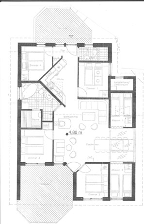 Floor plan - Haus Strandläufer, 6 Sz, Meer-strandnähe , Sauna,whirlpool, Ruhig, Hunde Erlaubt (Schönhagen)