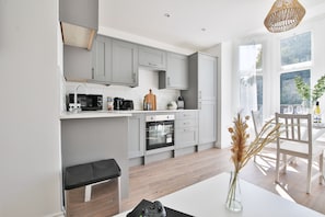 Premium Apartment, 2 Bedrooms | Private kitchen | Fridge, microwave, oven, dishwasher