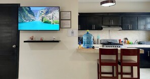 KĂŒhlschrank, Mikrowelle, Ofen, Herdplatte