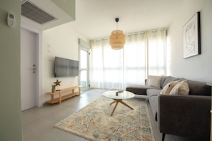 Apartment, 2 Bedrooms, Balcony | Television - PORT CITY HAIFA - German Colony Luxury (Haifa)