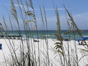 Liegestühle, Strandtücher