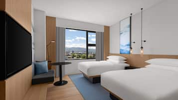 Room, 2 Twin Beds | In-room safe, laptop workspace, blackout drapes, iron/ironing board