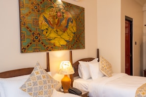 Phòng đôi hoặc 2 giường đơn có tầm nhìn toàn cảnh, 1 phòng ngủ | 1 phòng ngủ, bộ đồ giường cao cấp, nệm có lớp đệm bông