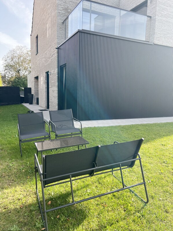 Habitación Deluxe doble (Blue Bee Room) | Terraza o patio