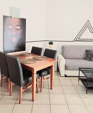 Classic Apartment | Living area | 40-cm Smart TV with digital channels - 1107 Go to Bat Yam Center  (Bat Yam)