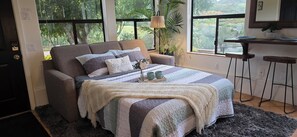 1 habitación, tabla de planchar con plancha, wifi gratis y ropa de cama 