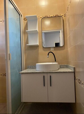 Towels, soap, toilet paper