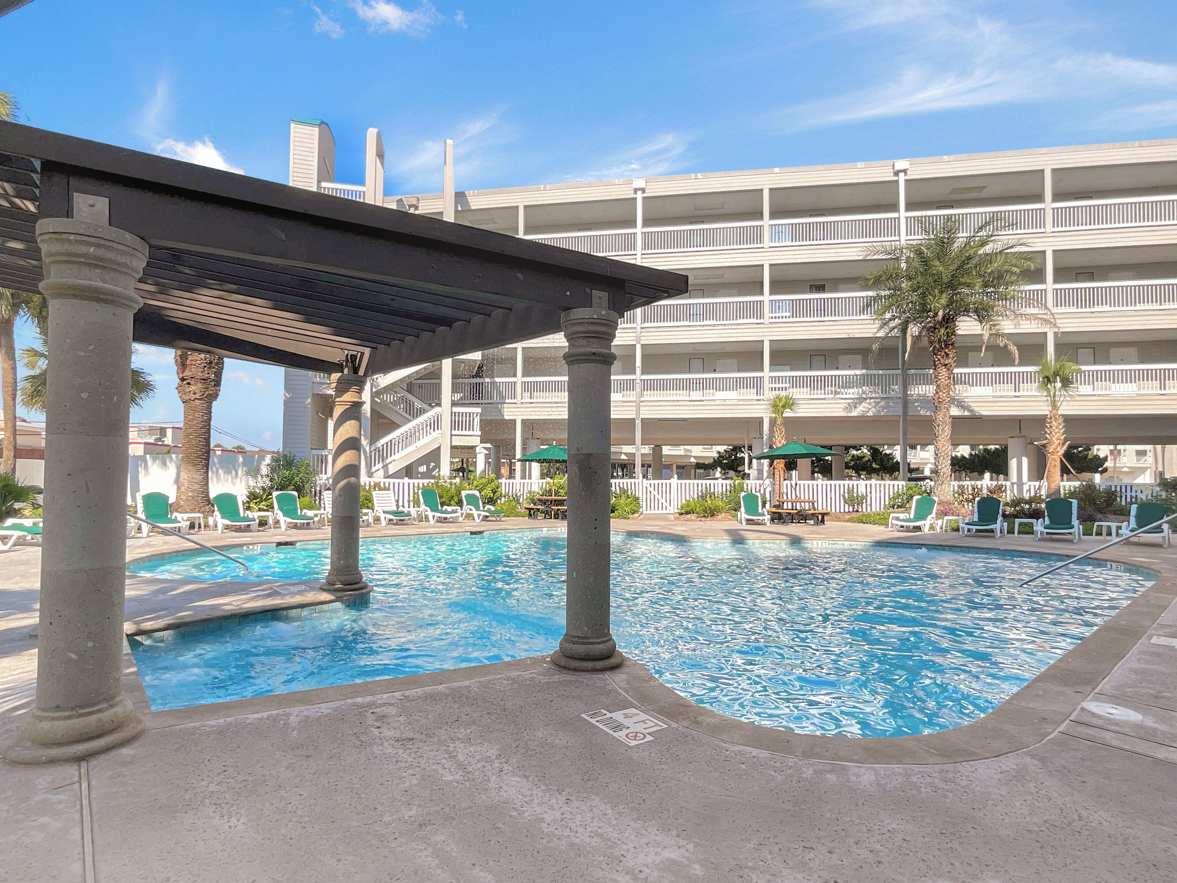 A heated pool
