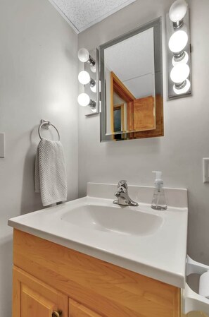 Hair dryer, towels