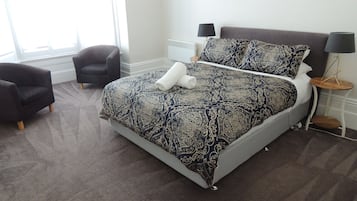 4 bedrooms, travel cot, free WiFi, bed sheets