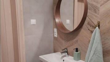 Towels, soap, toilet paper