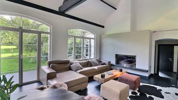 Télévision, cheminée