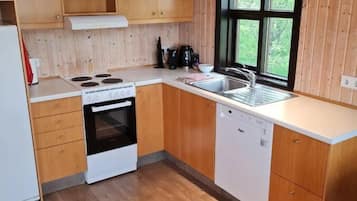 Jääkaappi, mikroaaltouuni, liesi, astianpesukone