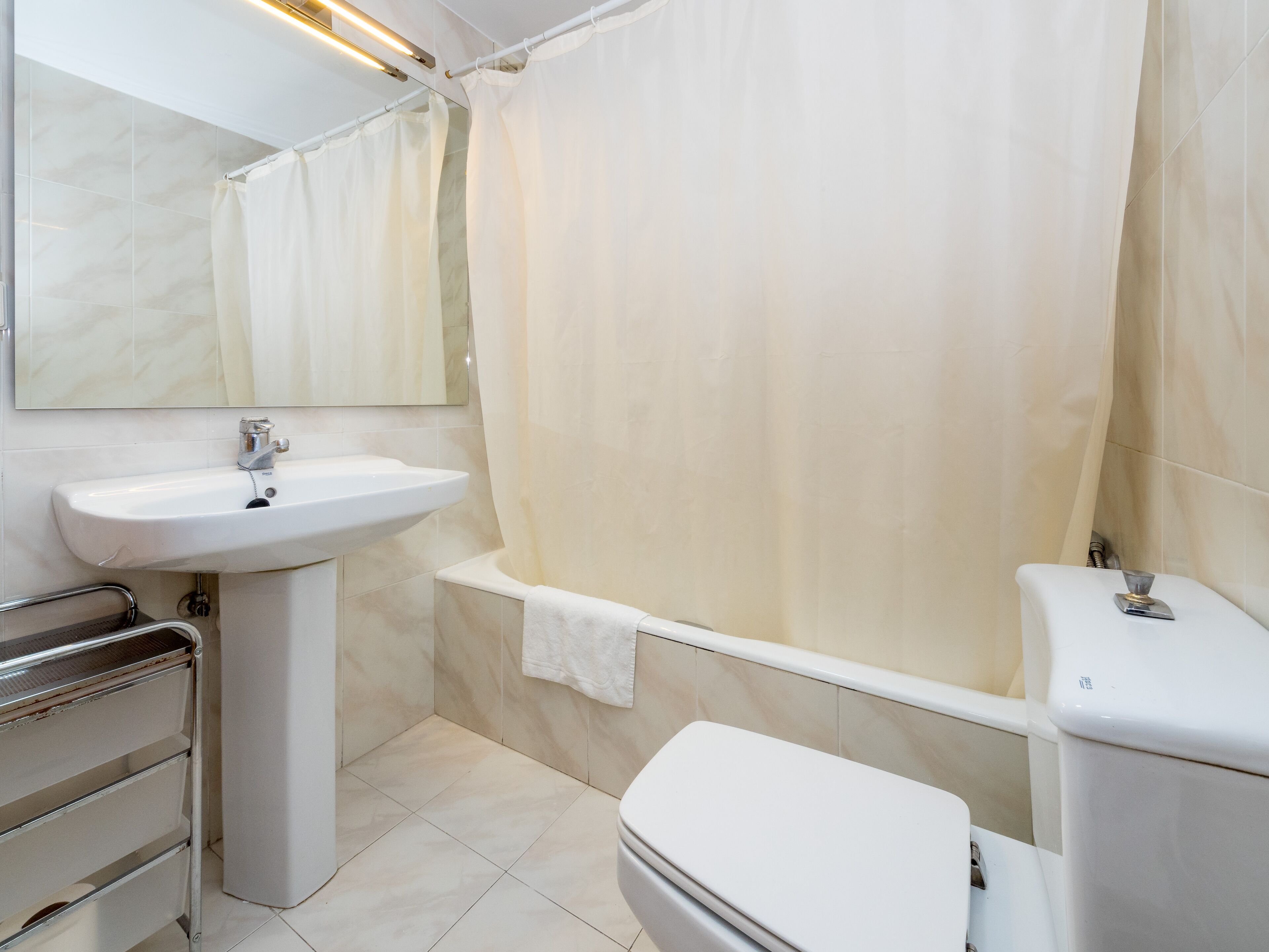 Hårtørrer, bidet, håndklæder