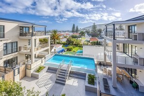 Two Bed Pool View Deluxe 209 | Balcony view - Esplanade Hermanus (Hermanus)