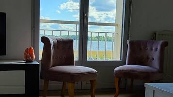 Televisie, een dvd-speler en boeken