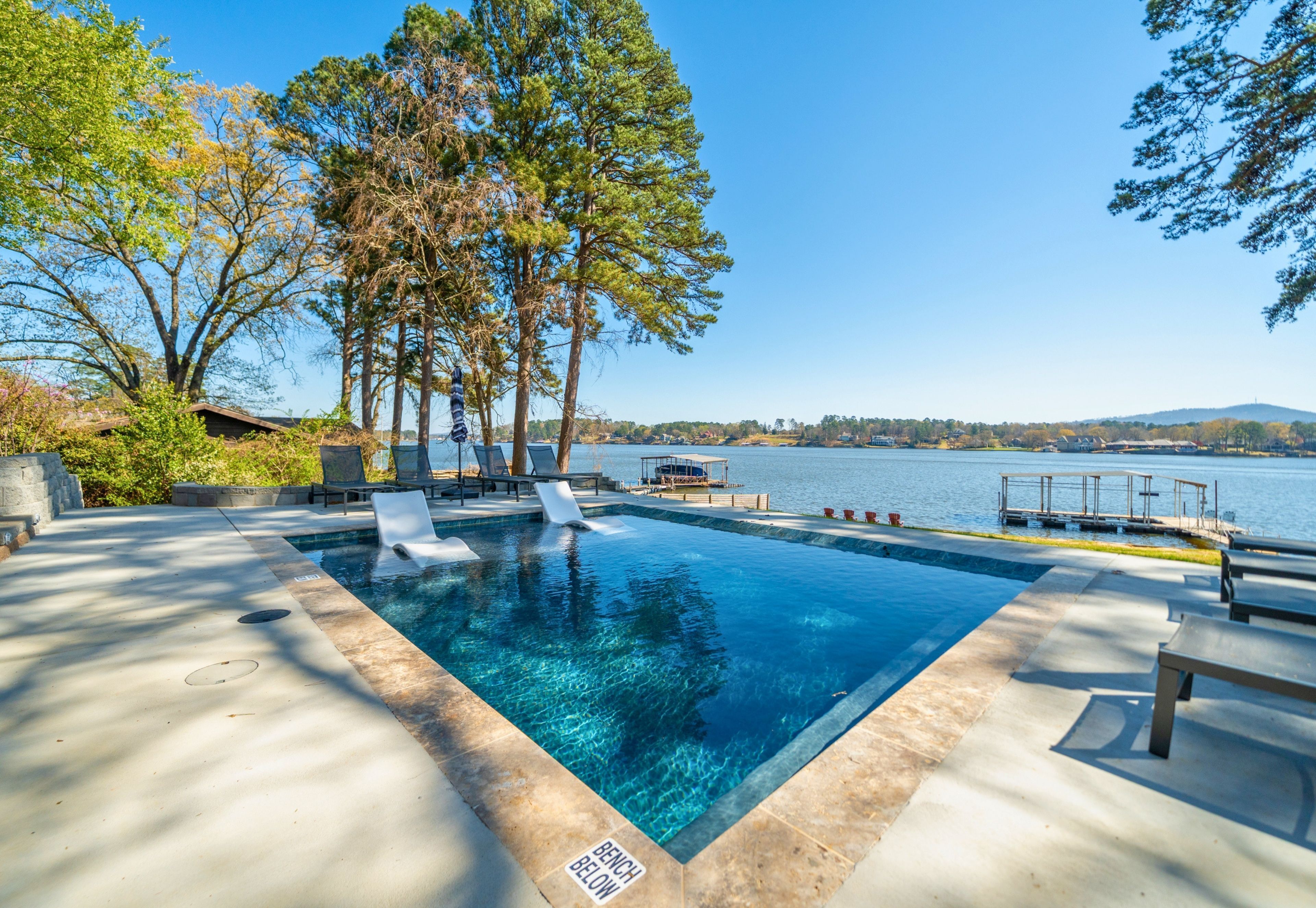 A heated pool
