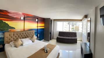 Habitación doble | Minibar, caja fuerte, wifi gratis y ropa de cama