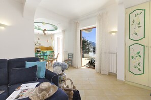 Ferienhaus, 3 Schlafzimmer, Raucher, Terrasse | Wohnzimmer