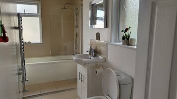 House | Bathroom | Shower, hair dryer, towels
