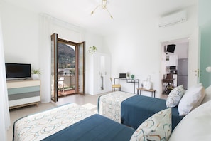 Apartment, 2 Schlafzimmer, Raucher, Balkon | 2 Schlafzimmer, Bettwäsche