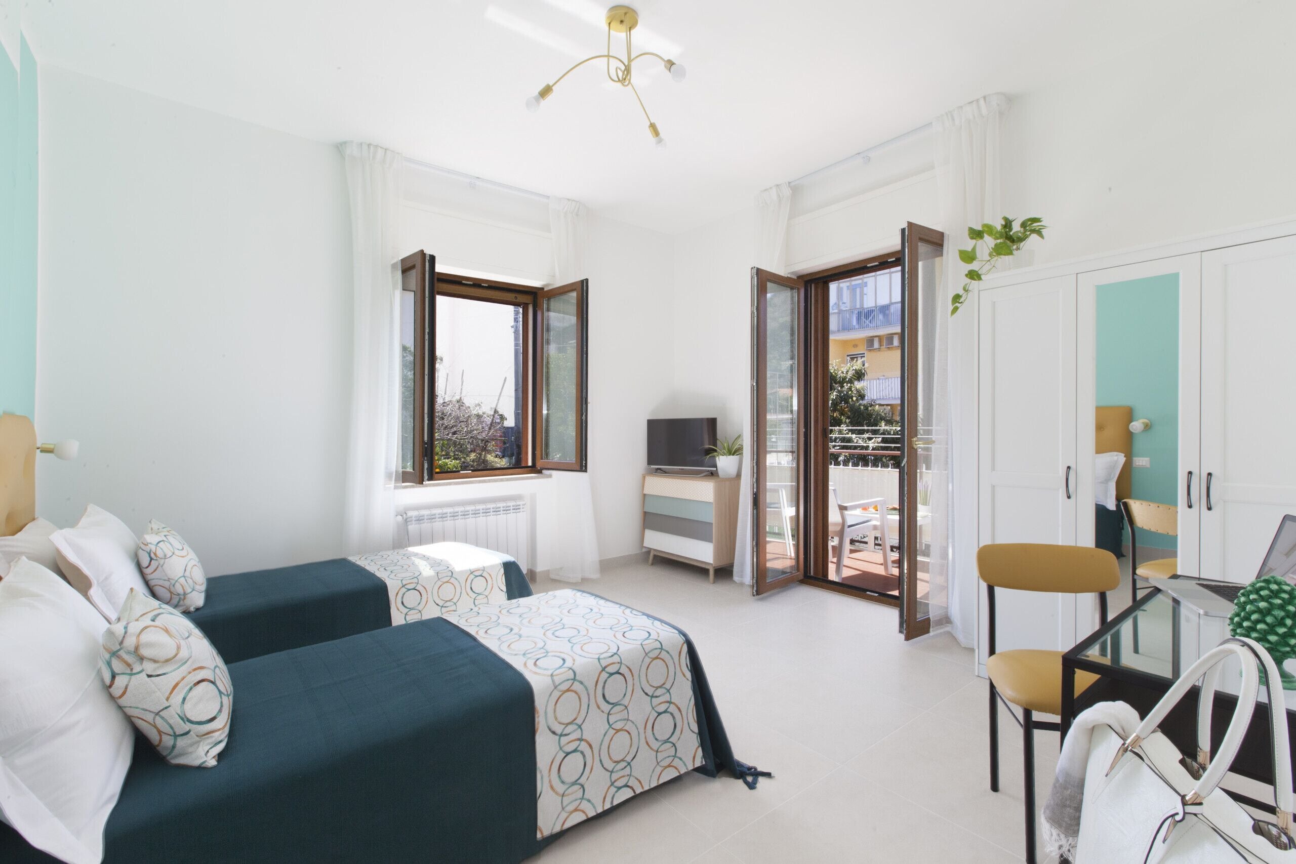 公寓, 2 间卧室, 吸烟房, 阳台 | 2 多间卧室、床单