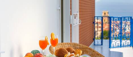 Leilighet, 1 soverom, røyk, balkong | Balkong