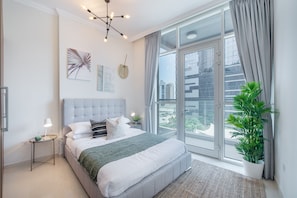 Iron/ironing board, free WiFi - Luxe Apartments near Dubai Mall, Burj Khalifa - Pool, Gym, & Parking by Sojo Stay (Dubai)