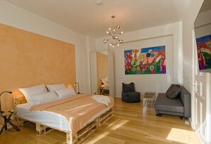 1 Schlafzimmer, Schreibtisch, Bügeleisen/Bügelbrett, kostenloses WLAN