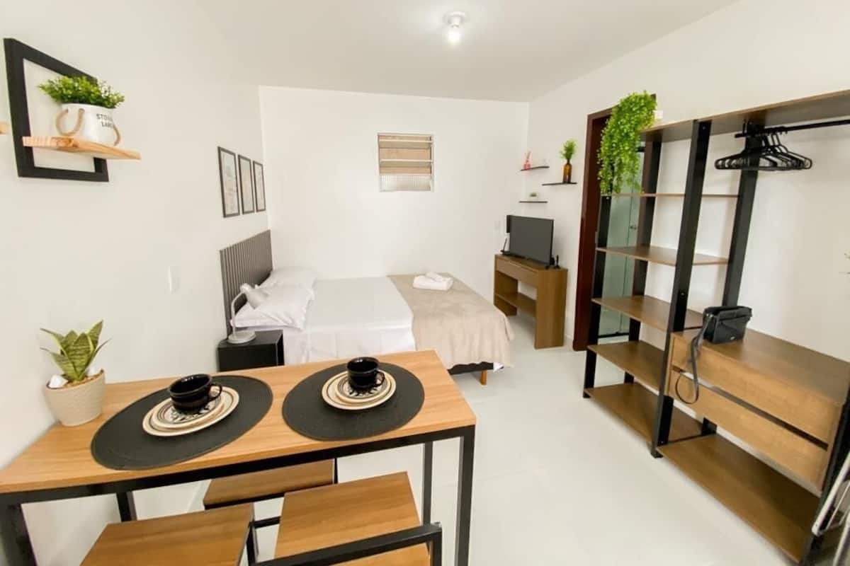 Estudio básico | 1 dormitorio, wifi gratis, ropa de cama